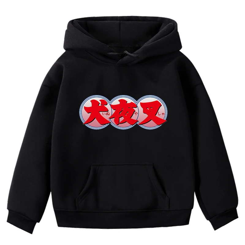Inuyasha/толстовки с принтом детские толстовки Спортивная одежда для мальчиков и девочек повседневная одежда из хлопка, белый серый розовый зимний теплый пуловер - Цвет: Hoodies 2