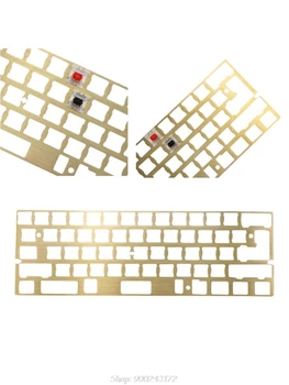 

Mechanical Keyboard CNC 60 Brass Drawing Concurrence Positioning Plate Support ISO ANSI for GH60 Pcb 60% S03 20 Dropship