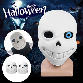 

Halloween's Party Cosplay Mask for Undertale Sans Game Halloween Fancy Soft Latex Helmet Props