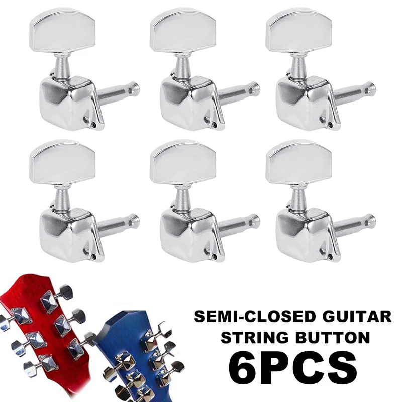 

Tuners Machine Heads Professional Semi Closed Accessories Guitar String Button 3R 3L Tuning Pegs for Acoustic Guitar Ukulele