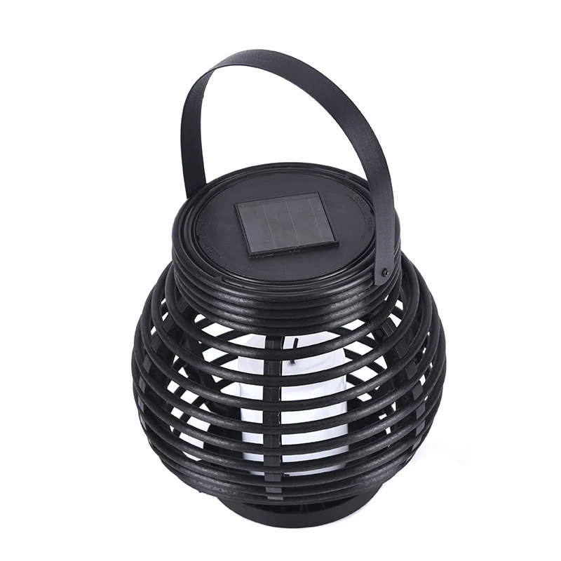 

LED Waterproof Solar Powered Candle Lantern Street Lamp Rattan Light for Garden Yard Outdoor Tree Decoration