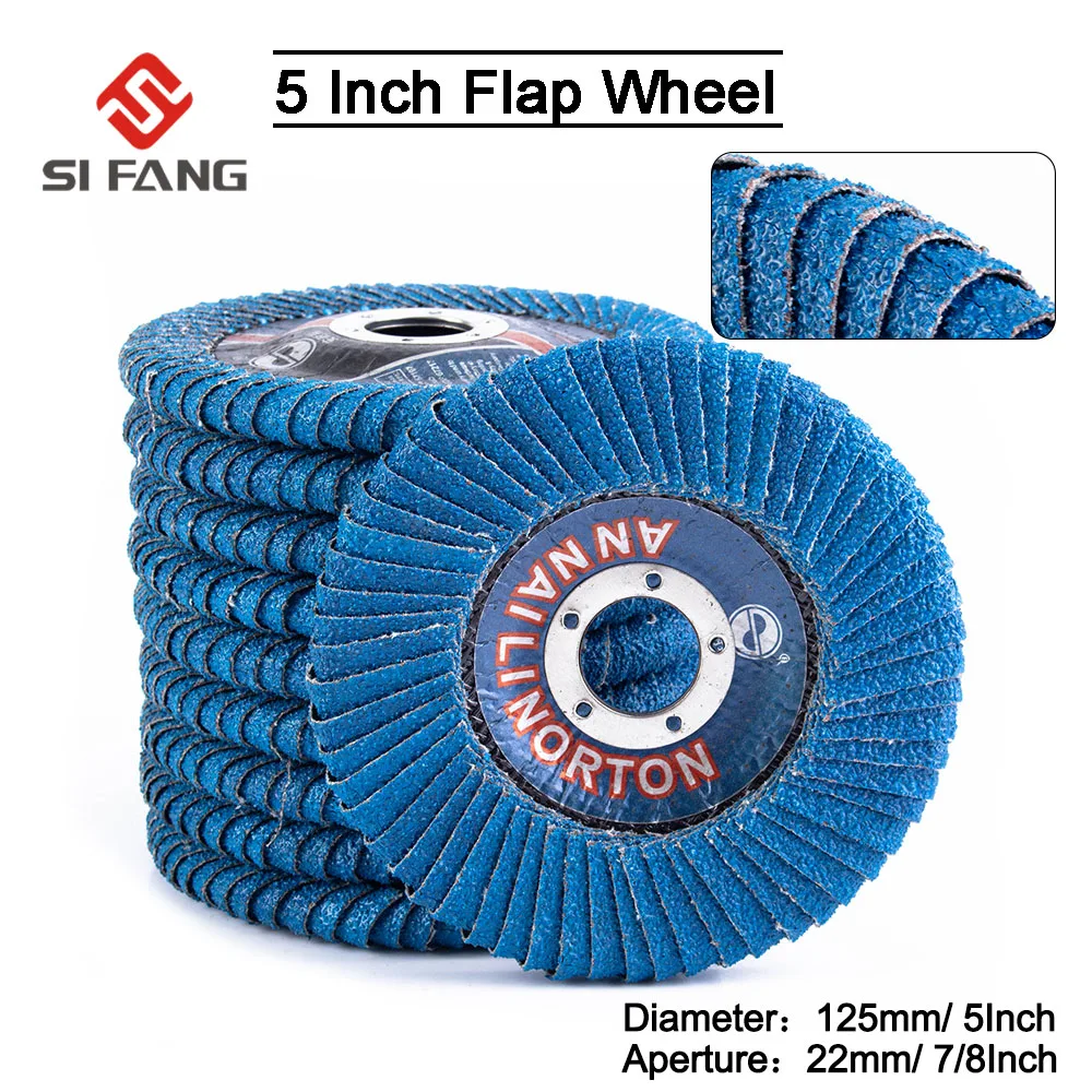 125mm Professional Flap Discs Sanding Discs 60Grit Grinding Wheels Blades For Angle Grinder