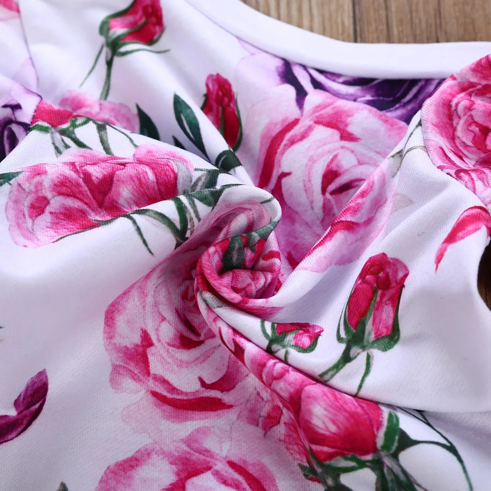 Roupa/комплекты со штанами для новорожденных детей 0 мес.-24 мес., одежда комплект из 2 предметов для девочек и мальчиков, футболка с цветочным принтом bebe