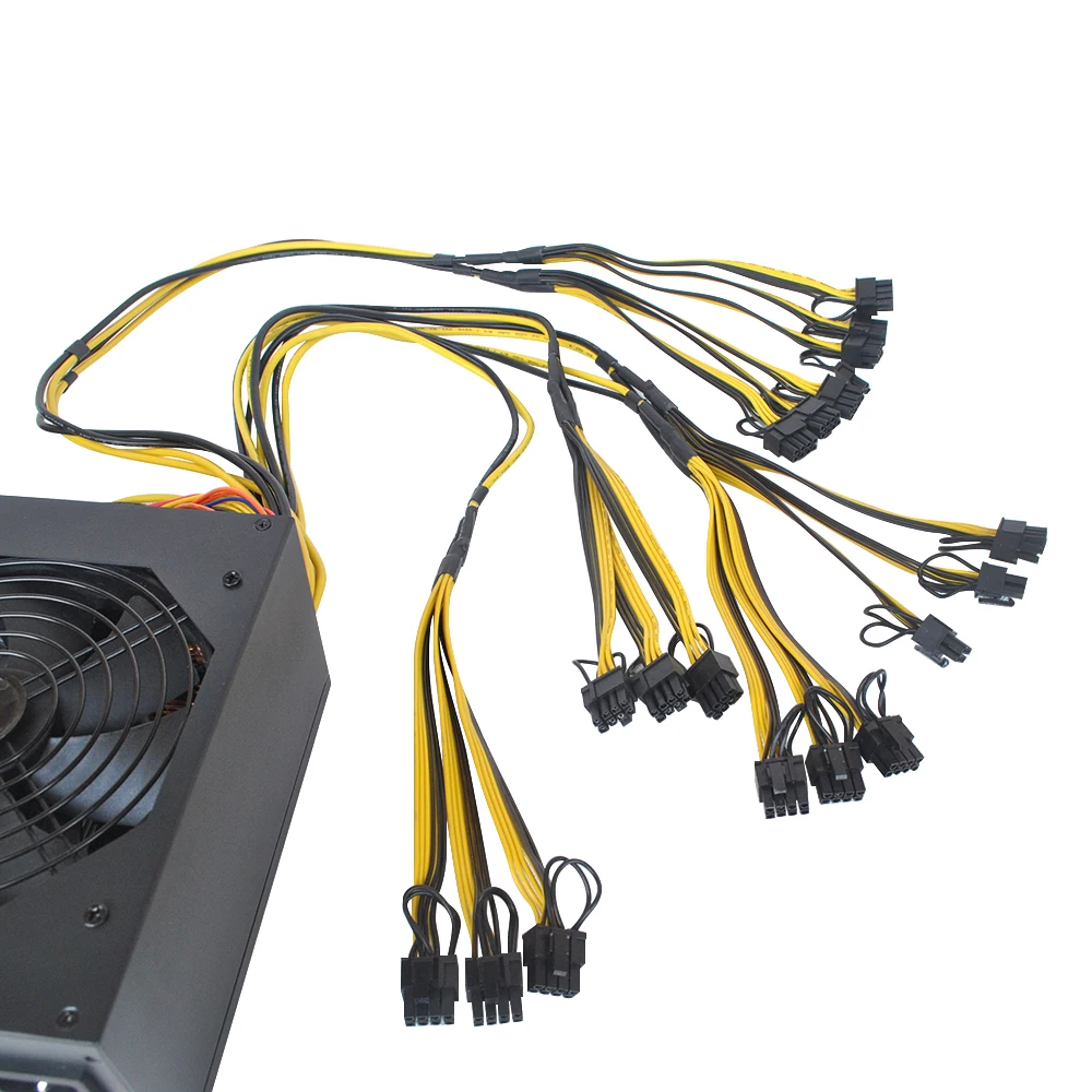 Импульсный источник питания 2600 Вт 90-270 В для эфириума S9 S7 L3 Rig Mining Bitcoin Mining Machine power source сервер