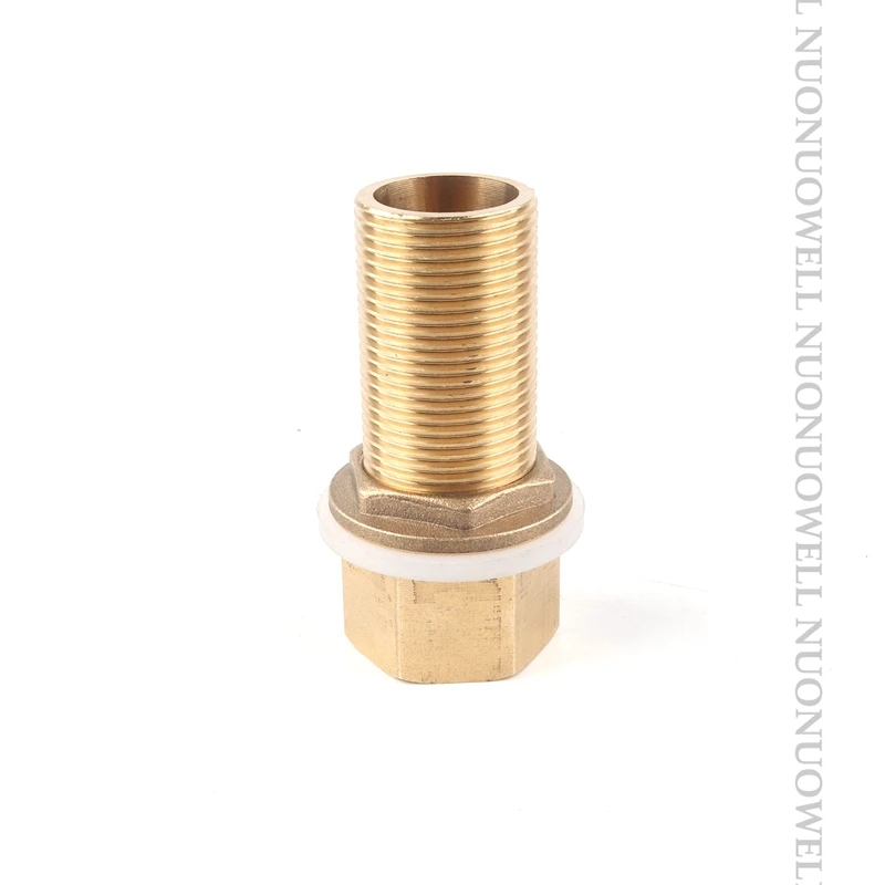 1pcs Copper Water Tank Connector 3/4" 1" Male Brass Pipe Single Loose Key Swivel Fittings Nut Jointer Fish Tank Copper Adapter