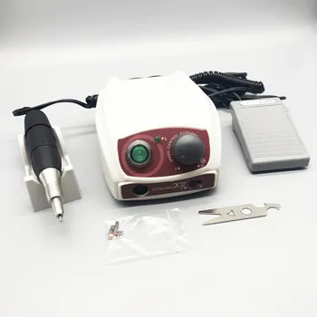 

35000RPM STRONG 210 Micromotor Handpiece & STRONG 207B Control Box Electric Nail Drill Machine Manicure Nail Art Equipment