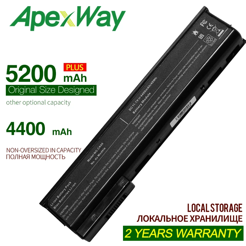 ApexWay 6 Cells 4400mAhLaptop Battery for HP ProBook 650 CA06 640 645 655 G1 G0 CA09 CA06XL HSTNN-DB4Y HSTNN-LB4X HSTNN-LB4Y | Компьютеры