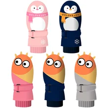 Новые детские лыжные перчатки для улицы водонепроницаемые и ветрозащитные двухслойные бархатные толстые теплые зимние теплые лыжные перчатки водонепроницаемые