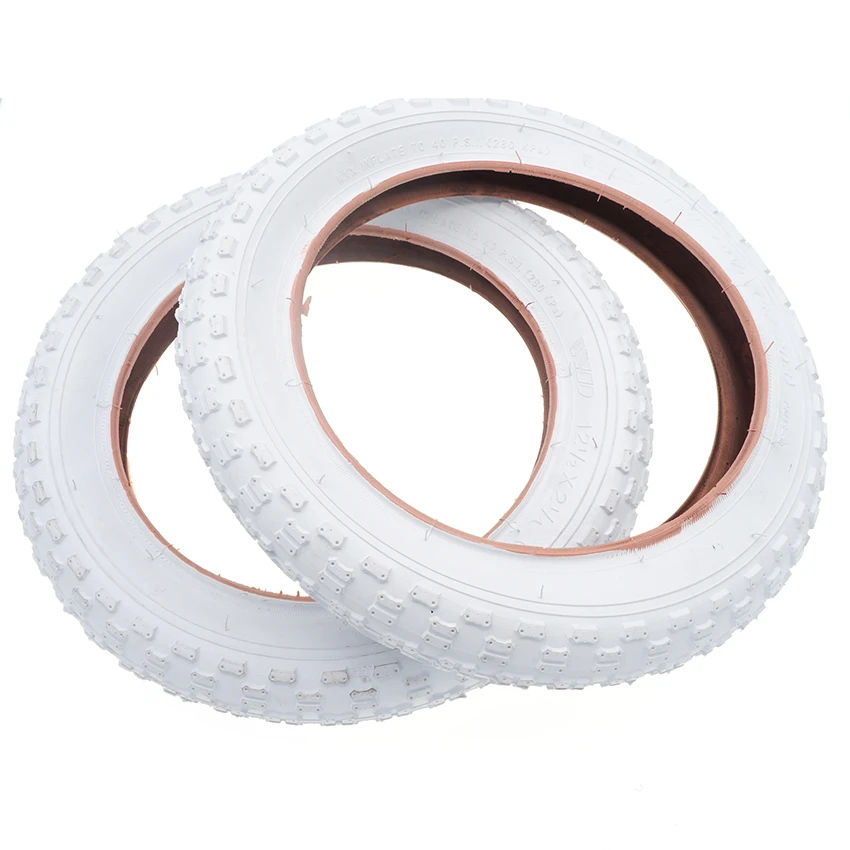 Neumático de bicicleta para niños, llanta blanca de 12 pulgadas, 57 203, 12, 1/2x2, de bicicleta| AliExpress