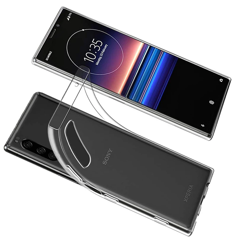 Transparent Silicone Phone Cases For Sony Xperia 2 Xz5 Soft Tpu Back Cover 360 Clear Shockproof Slim Thin Coque Xperia2 Xz5 19 Phone Pouches Aliexpress