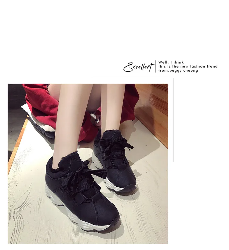 ERNESTNM Faux Suede Sneakers Women High Top Platform Shoes Warm Short Plush Women Shoes Zapatillas Mujer Colorblock Shoes