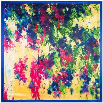 

New Colorful Hand painted splash oil painting rose flower square painting for home decor ups FEDEX ePacket free shipping