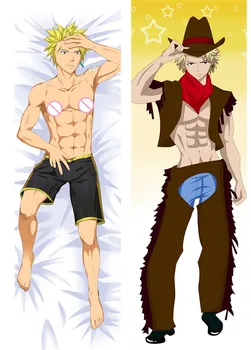 

Fairy Tail Pillow Cover case Anime Luxus Dreyar Cool Boy Sexy pillow Cover Hugging Body pillowcase