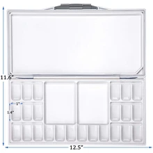 24 Сетки высокое качество пустые акварельные палитры краски банки коробка для профессионального искусства живопись палитры принадлежности акрил увлажняющий