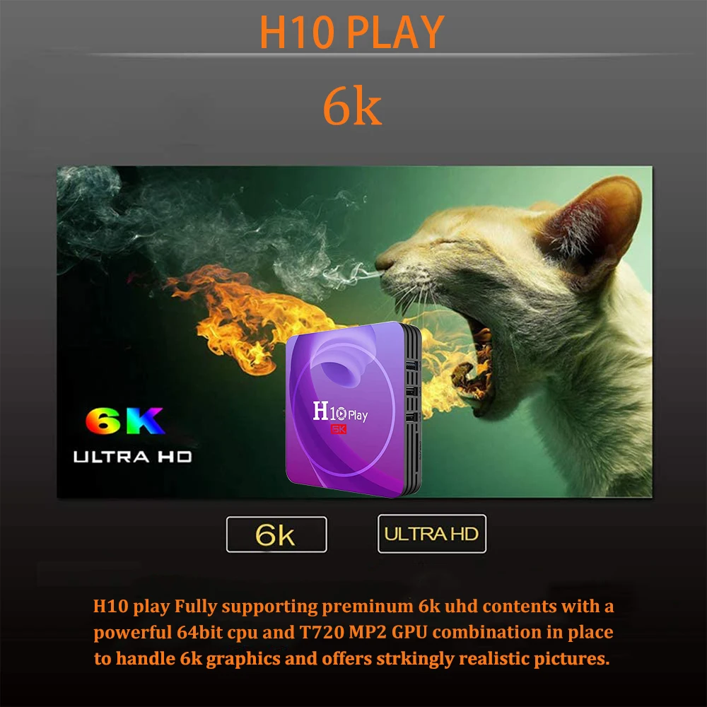 Смарт ТВ бокс Android 9 0 4 ГБ 32 64 Гб Allwinner H6 четырехъядерный 6K HDR 2 GHz Wifi Google Player