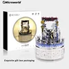 Microworld 3D Metal DIY Puzzle Games Michael Jackson Models Rotating Music Box Kits Jigsaw Toys Christmas Gifts For Teen Adult 3