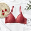 Best Seller Women Lace Wirefree Bra Sexy Backless Vest Thin Cup Bras Lingerie Comfort Bralette Padded Brassiere Seamless Girls Underwear #F 4001334146804