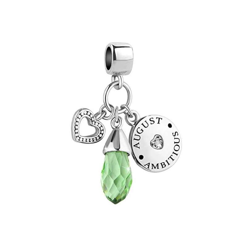 Модные ювелирные изделия для женщин стеклянный камень августа подарок на день