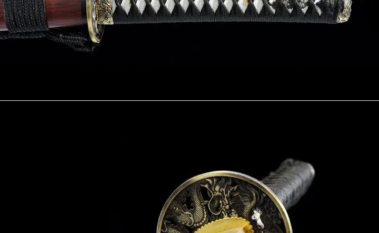 Beautiful T10 Carbon Steel Clay Tempered No-Hi Blade Razor Sharp Japanese Samurai Katana Sword