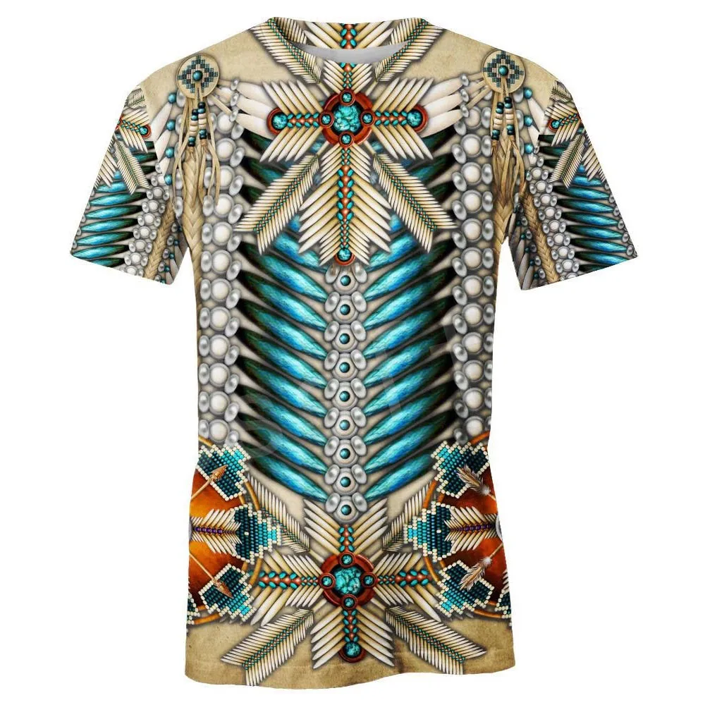

Tessffel Indian Native culture Harajuku Casual Colorful Tracksuit New Fashion Funny 3DfullPrint Unisex T-shirts Mens Womens s-8