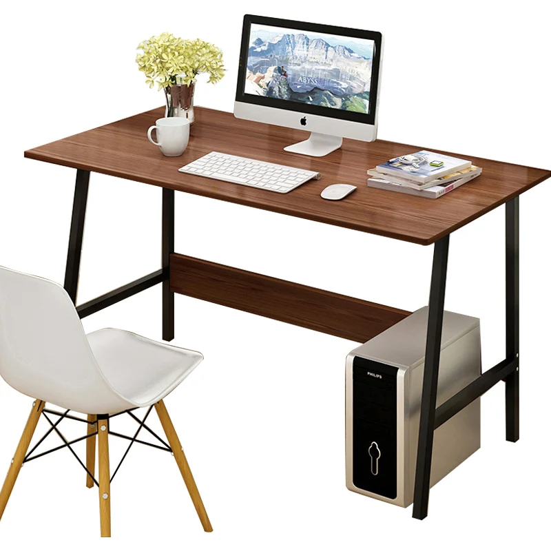 QAZWSX Small Computer Desktop Household Table Simple College Student Single Space Mini Multi-Functional Office Bedroom 