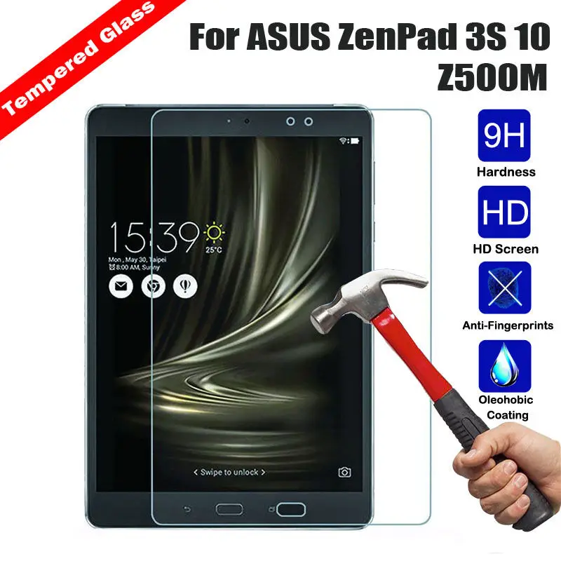

9H Premium Tempered Glass Screen Protector Cover For ASUS ZenPad 3S 10 Z500M Tablet