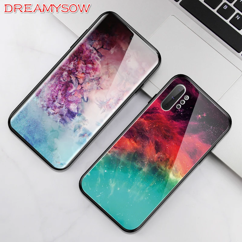 

Marble pattern case for Samsung Galaxy note10 pro s10 e S9 A70 A50 A30 A60 A750 M40 Glossy Tempered Glass back cover Phone Case