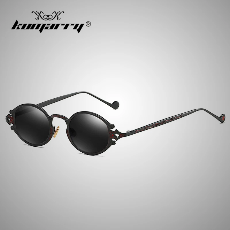 

KUMARRY Punk Casual Sunglasses Men/Women Sun Glasses Oval Small Frame Fashion Brand Designer Sunglass Metal Eyewear gafas UV400