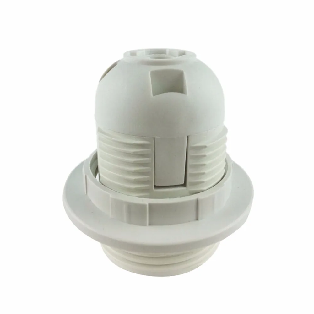 250V 4A E27 Light Bulb Base Plastic Full Screw Lamp Holder Pendant Socket Lampshade Ring 1PC lamp holder lamp bulb holder lamp base