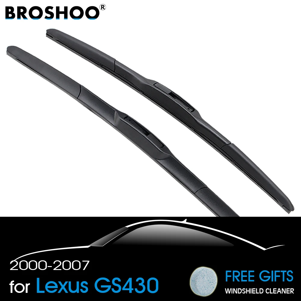BROSHOO лобовое стекло автомобиля стеклоочистители лезвие резиновое для Lexus GS430 2000