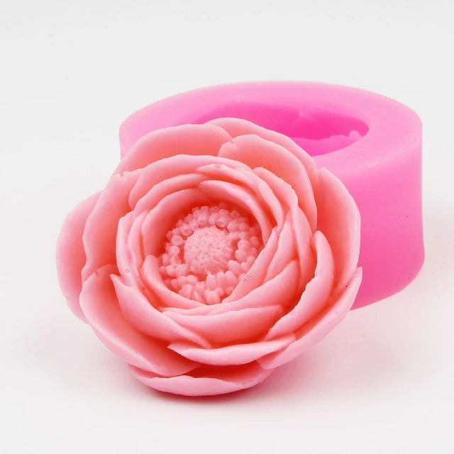 Soap Flower Molds Soap Making  Silicone Candle Mold Flowers - 3d Rose  Flower - Aliexpress