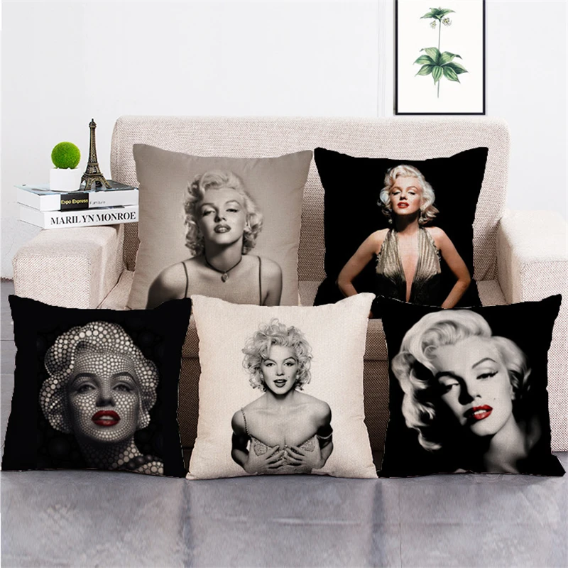 Marilyn Monroe наволочка высокого качества льняная хлопковая Подушка с изображением Монро декоративные наволочки диван диване Подушка для домашнего декора