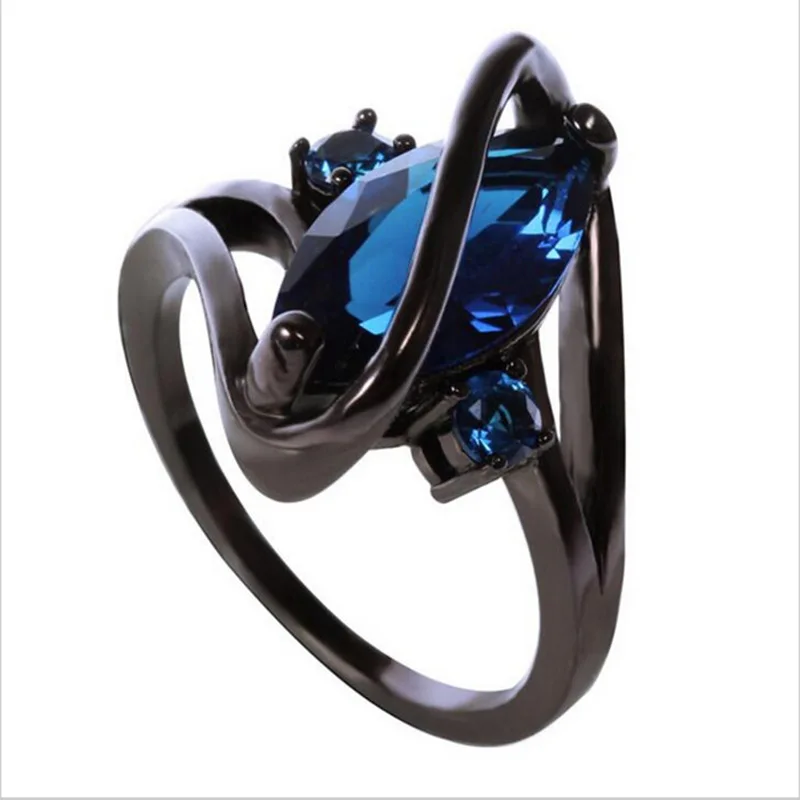 

SNCSDK 2020 trend Color mosaic Men's Women's Couple teens rings horse eye female black gold Electroplating rings fashion jewelry