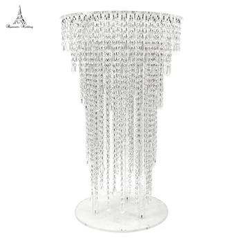 

New design luxury 31 inches tall Acrylic Cake Stand for Wedding Event Decoration