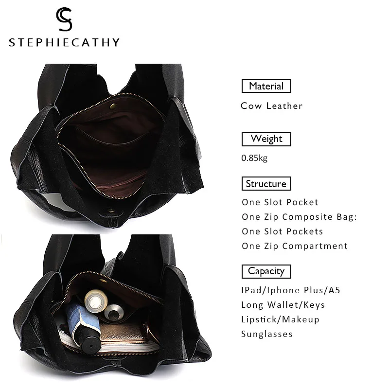 SC брендовая дизайнерская большая сумка-тоут из натуральной кожи, Женская винтажная Повседневная кожаная сумка для покупок, сумка на плечо для отдыха, большая сумка-хобо
