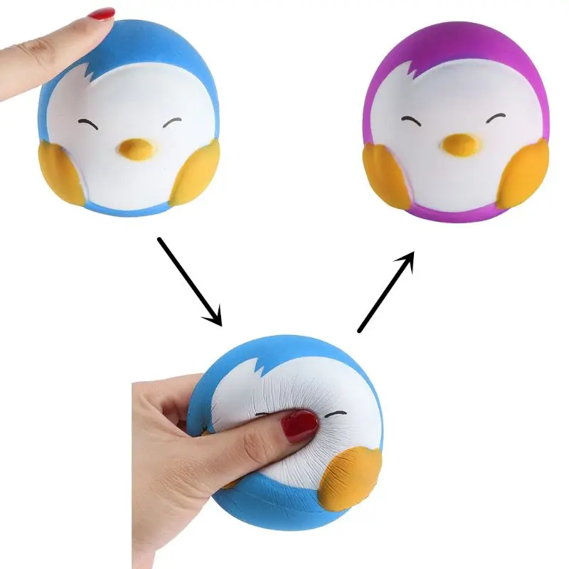 Новинка, волшебный Пингвин, мягкие игрушки Jumbo Squishies, меняющие цвет, медленно поднимающаяся игрушка для снятия стресса, сдавливающая игрушка, волшебная игрушка, игрушки для девочек, подарок