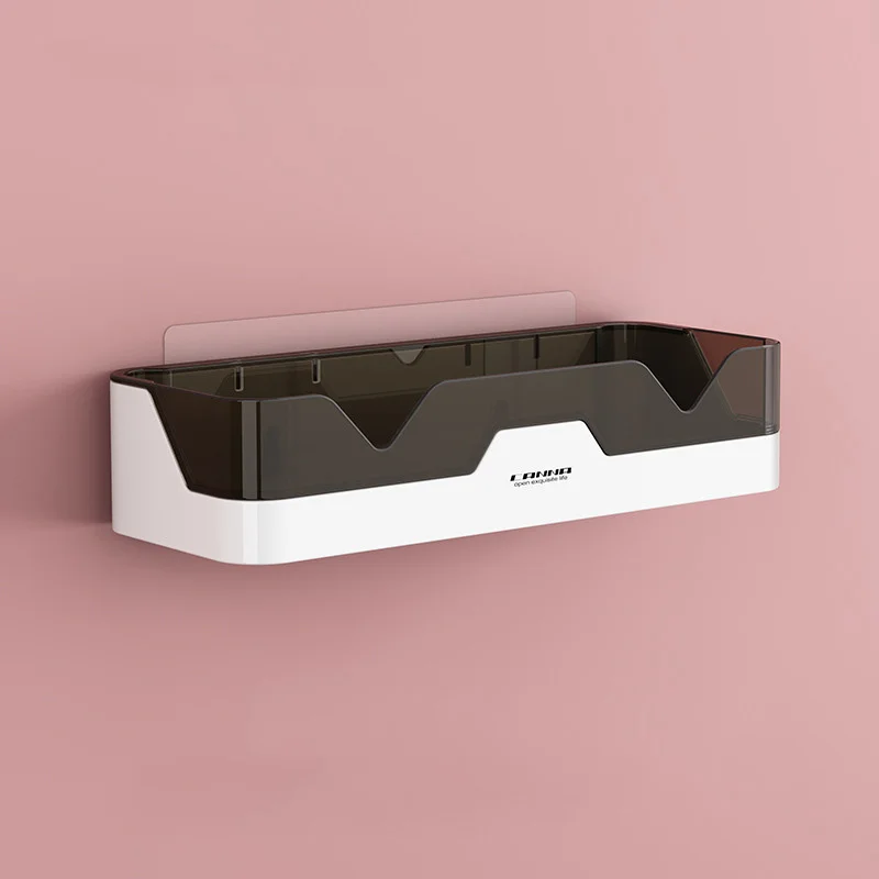 Ant sienos tvirtinama vonios kambario lentyna plaukiojanti lentyna dušo šampūnas, pakabinamas laikiklis, be smūgio, lipnus sieninis laikymo organizatorius