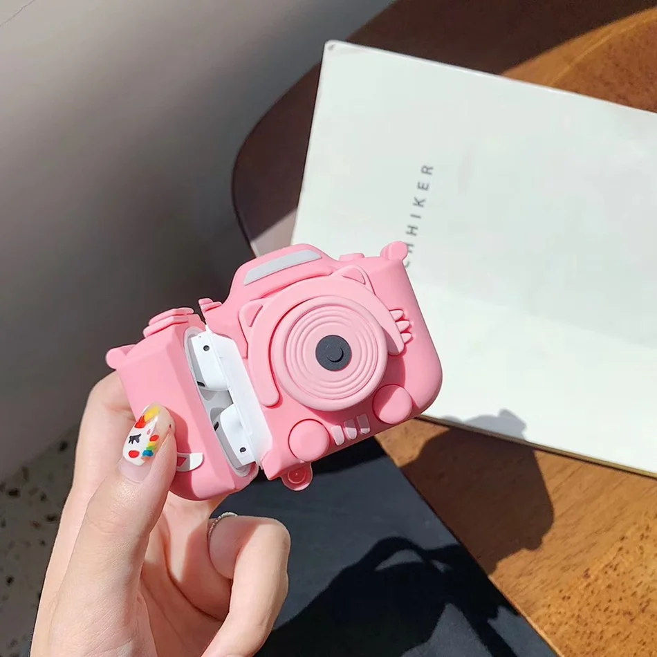 1085U 3D чехол для наушников для AirPods 2 чехол силиконовый Рождественский милый мультяшный протектор для наушников/Earbods чехол для Apple Air pods чехол 1 - Цвет: 1085U