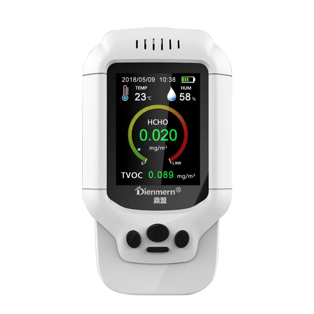 

PM2.5/HCHO/TVOC Temperature Humidity Monitor AQI Air Quality Analysis Tester Gas Detector Analyzer Measuring Tool Smog Meter