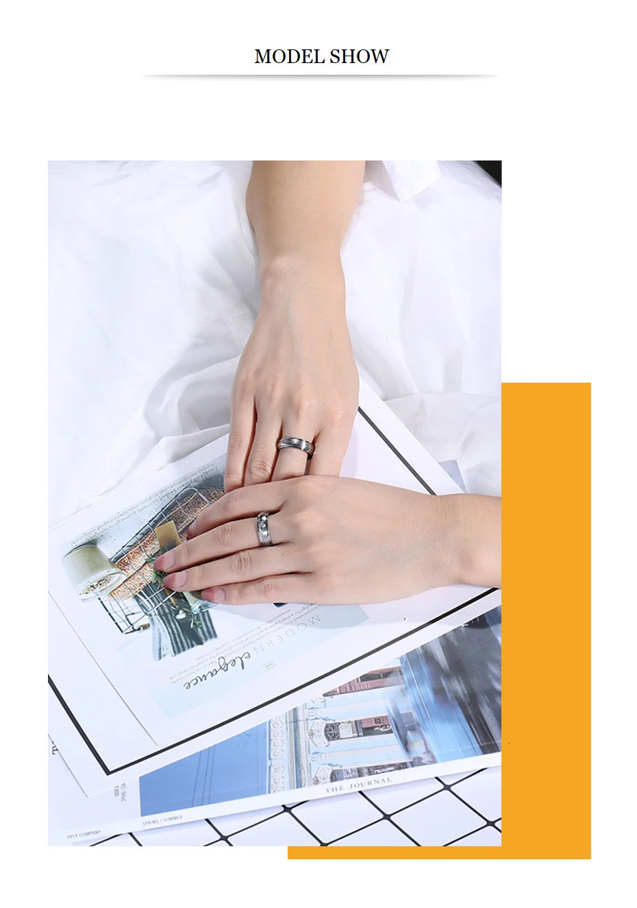 Vnox Elegant Couple Rings For Women Men Stainless Steel Wedding Bands AAA CZ Stones Trendy Anel Alliance Gift