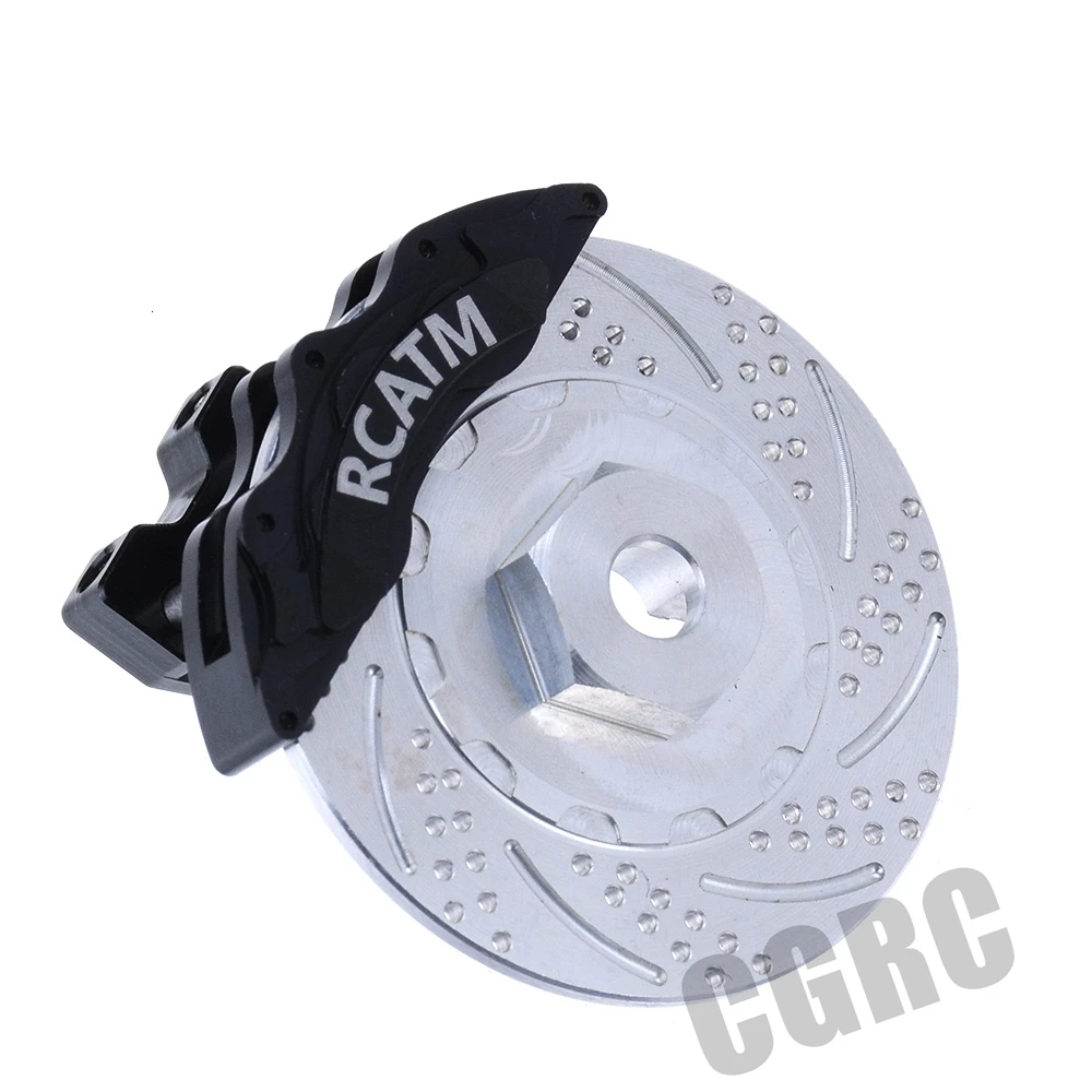 4 шт. CNC Металлические Передние Задние тормозные диски суппорты для 1/10 RC Гусеничный автомобиль Traxxas TRX4 Defender Bronco G500 TRX6 G63 OP запчасти