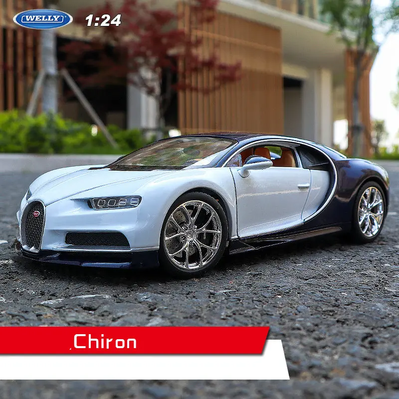 Welly 1:24 Bugatti chiron автомобиль сплав модель автомобиля моделирование автомобиля украшение коллекция подарок игрушка Литье модель игрушка для мальчиков - Цвет: Bugatti chiron