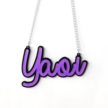 

Customized Fashion Personalized Purple Letter punk Exaggerated Hip Hop Alphabet Necklace Explosion