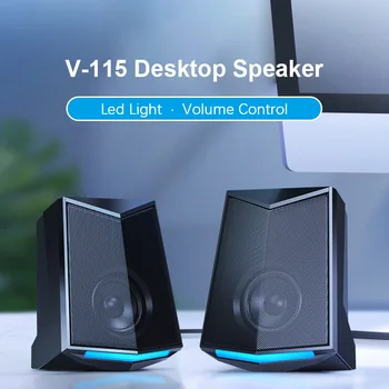 

2020 Newest Full Range 3D Stereo Subwoofer Bass PC Desktop Speaker Portable Music DJ USB Computer Speakers for Laptop TV