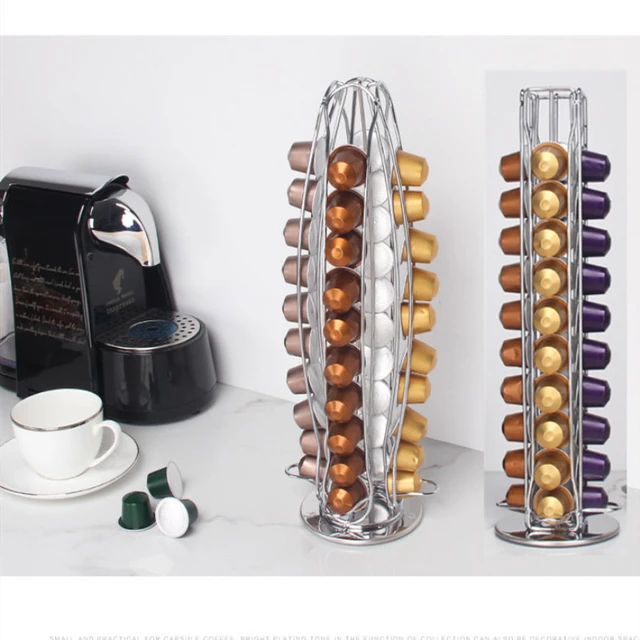 Dispensador cápsulas Nespresso Soporte 32 cápsulas metal Portacápsulas  cafetera