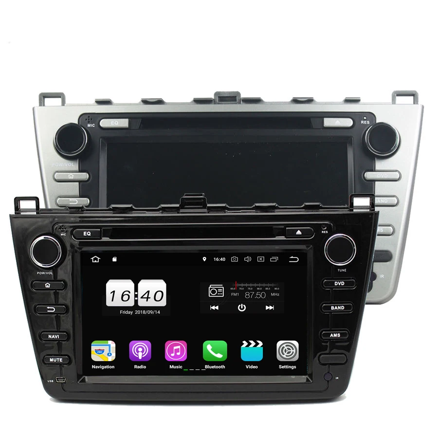 Android 8 1 для MAZDA 6 Ultra Ruiyi 2008 2012 1024*600 2 Гб ОЗУ автомобильный DVD плеер GPS навигация карта