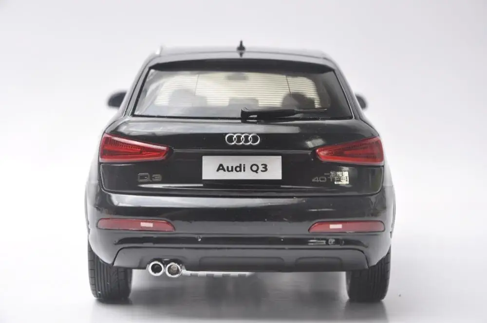 1:18 литая под давлением модель для Audi Q3 2013 Черный внедорожный игрушечный