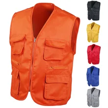 Многофункциональный волонтерский жилет с карманами, на молнии, многофункциональный стереофонический Карманный жилет, многофункциональный рекламный фотографический жилет