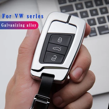 

Galvanized Alloy key case cover Key case protective shell holder for VW Passat Lavida Tiguan POLO CC Golf BORA Car Key protector