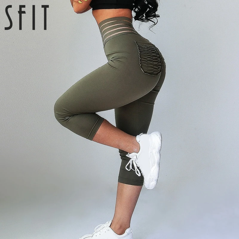 Sfit High Waist Capri Pants Yoga Pants With Pockets Tummy Control Workout Pants For Women Stretchy Yoga Leggings With Pockets Sfit High Waist Capri Pants Yoga Pants With Pockets Tummy Control Workout Pants For Women Stretchy Yoga Leggings With Pockets
